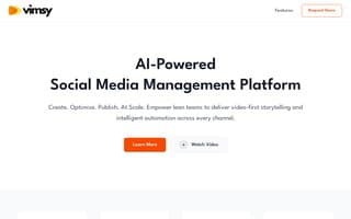 Screenshot of vimsy.ai