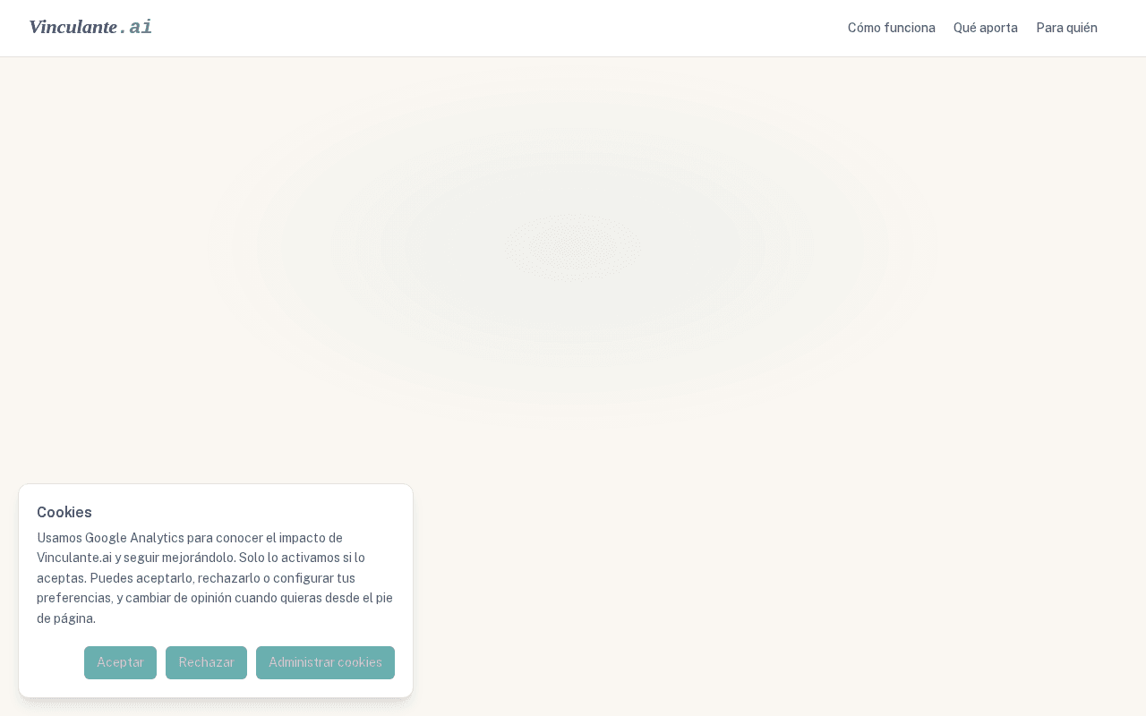 Screenshot of vinculante.ai