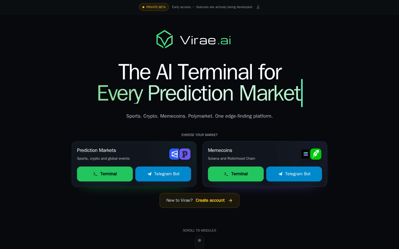 Screenshot of virae.ai