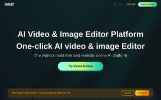 Screenshot of vireels.ai