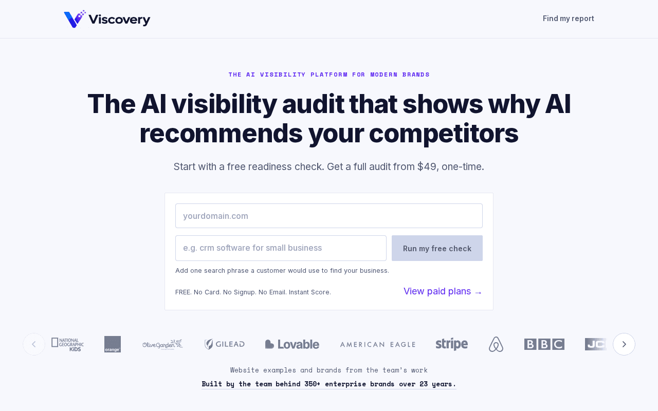 Screenshot of viscovery.ai