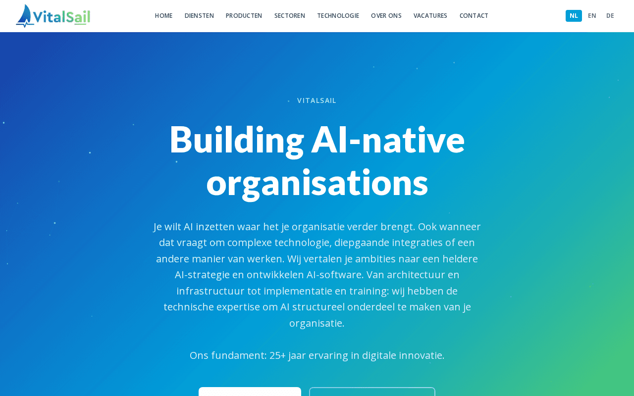 Screenshot of vitalsail.ai