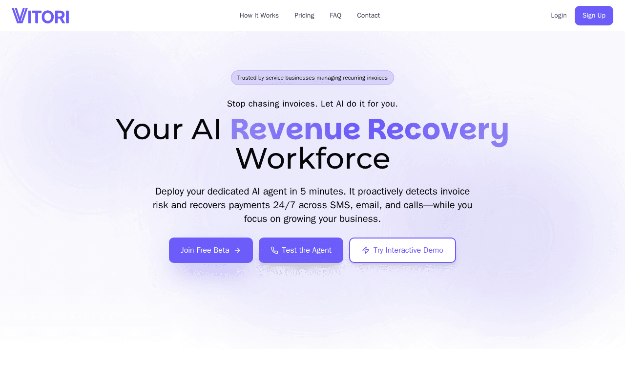 Screenshot of vitori.ai