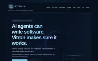 Screenshot of vitron.ai