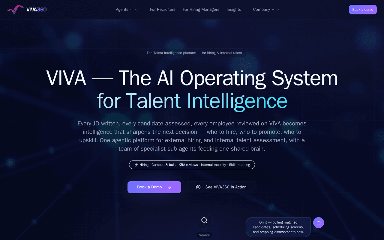 Screenshot of viva360.ai
