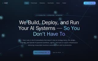 Screenshot of vizenlabs.ai
