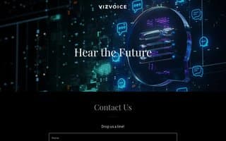 Screenshot of vizvoice.ai