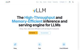Screenshot of vllm.ai