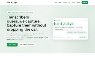 Screenshot of vocaloop.ai