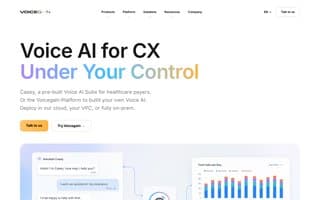 Screenshot of voicegain.ai