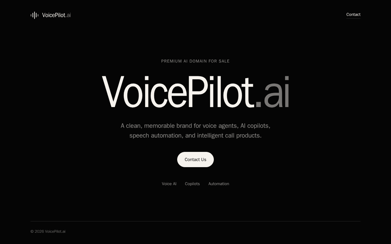 Screenshot of voicepilot.ai