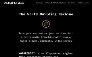 Screenshot of voidforge.ai