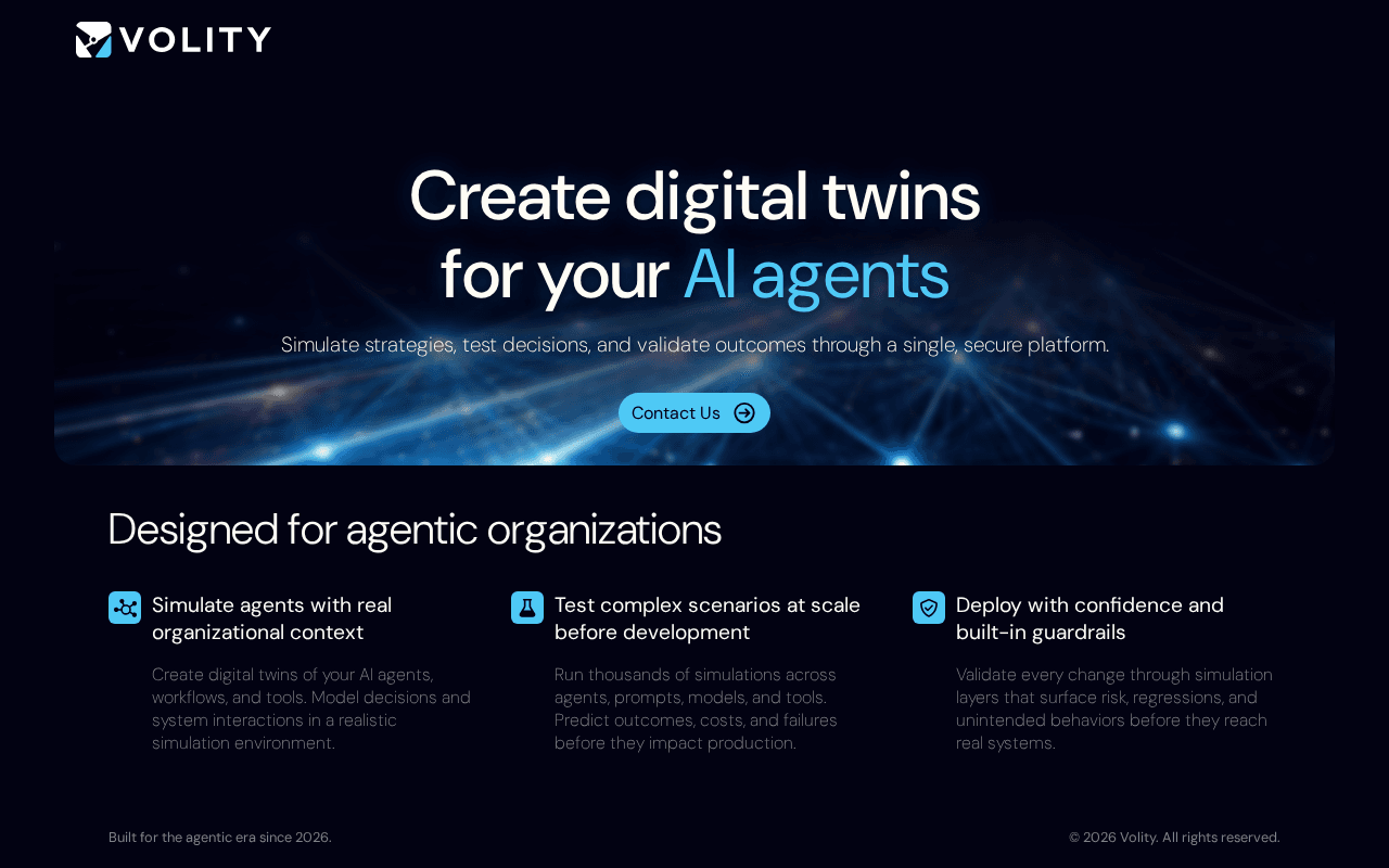 Screenshot of volity.ai