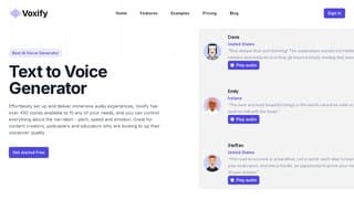 Screenshot of voxify.ai