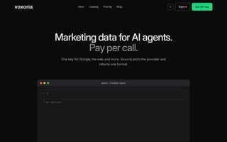 Screenshot of voxoria.ai