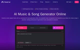 Screenshot of vozart.ai