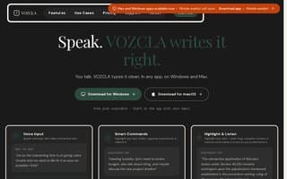 Screenshot of vozcla.ai