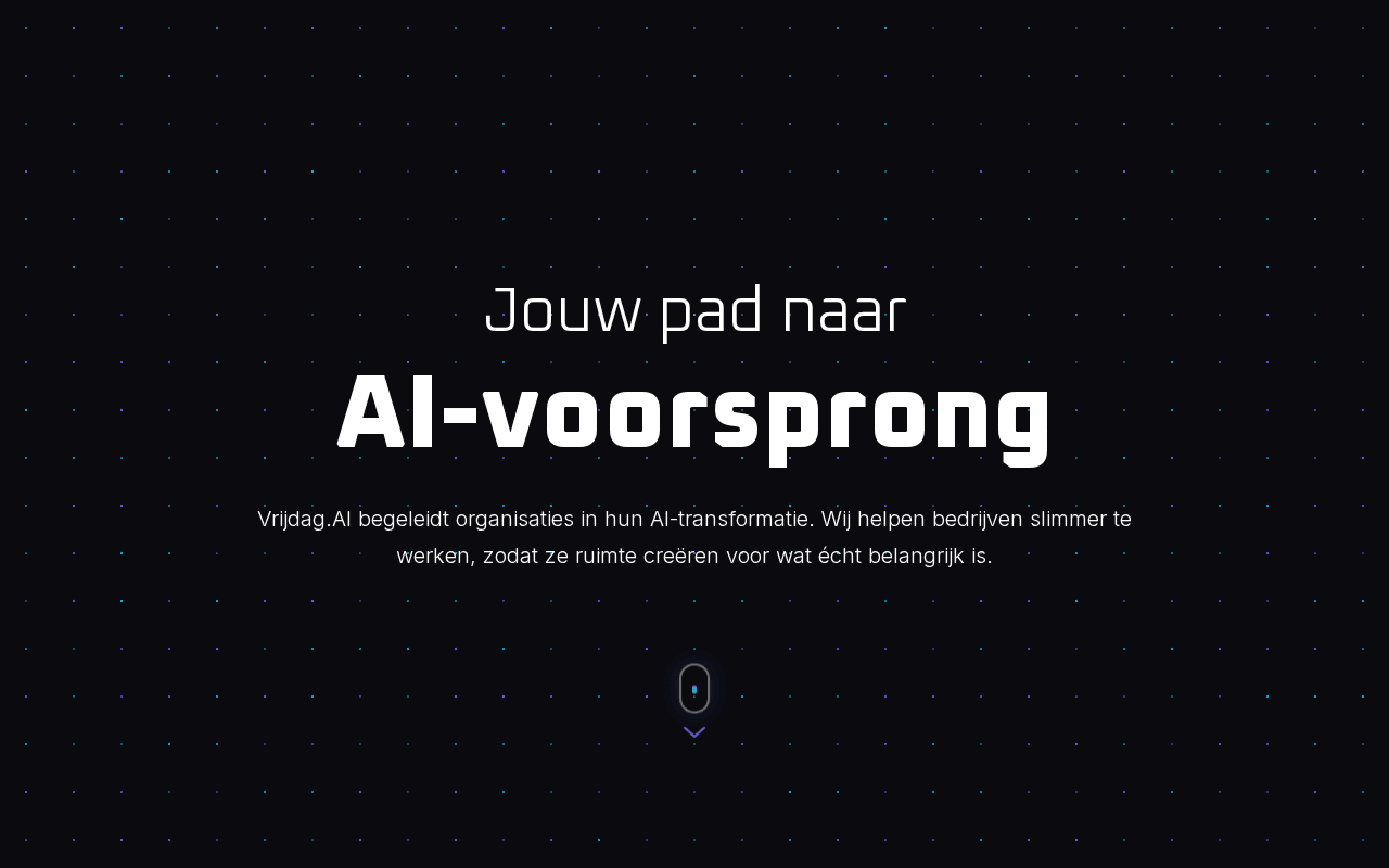 Screenshot of vrijdag.ai