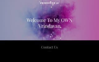 Screenshot of vrindavan.ai
