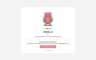 Screenshot of vron.ai