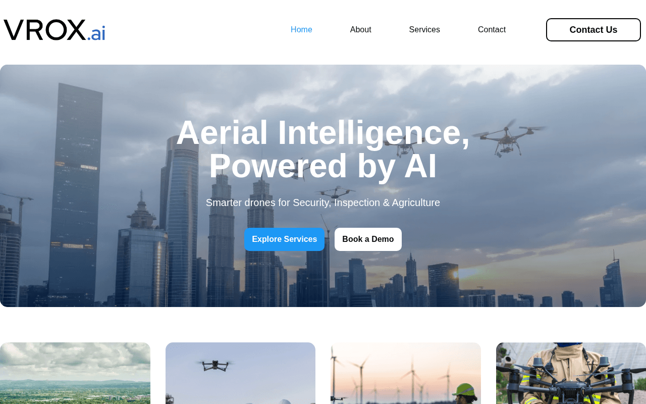 Screenshot of vrox.ai