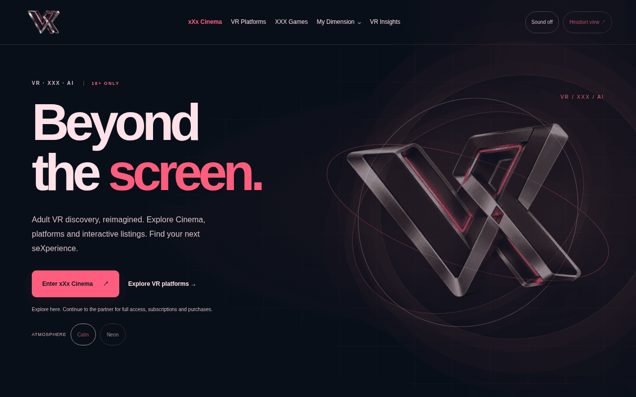 Screenshot of vrxxx.ai