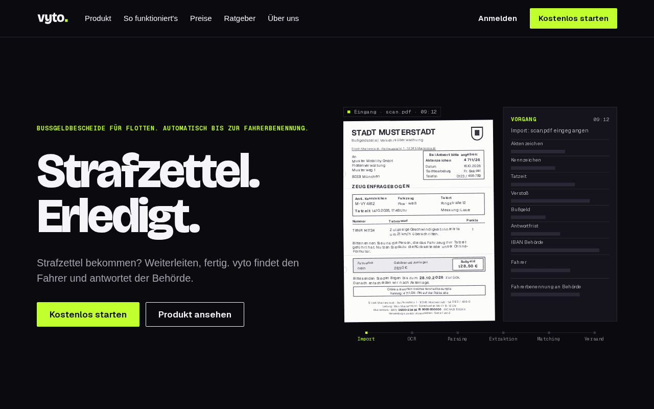 Screenshot of vyto.ai
