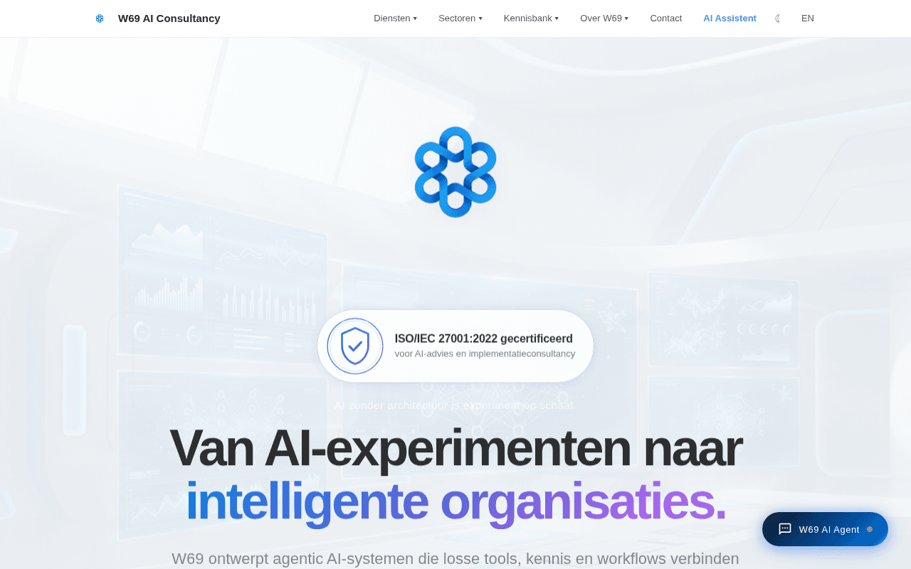Screenshot of w69.ai