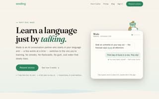 Screenshot of wading.ai