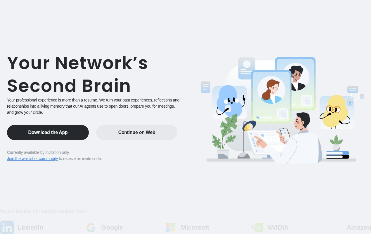 Screenshot of walnut.ai