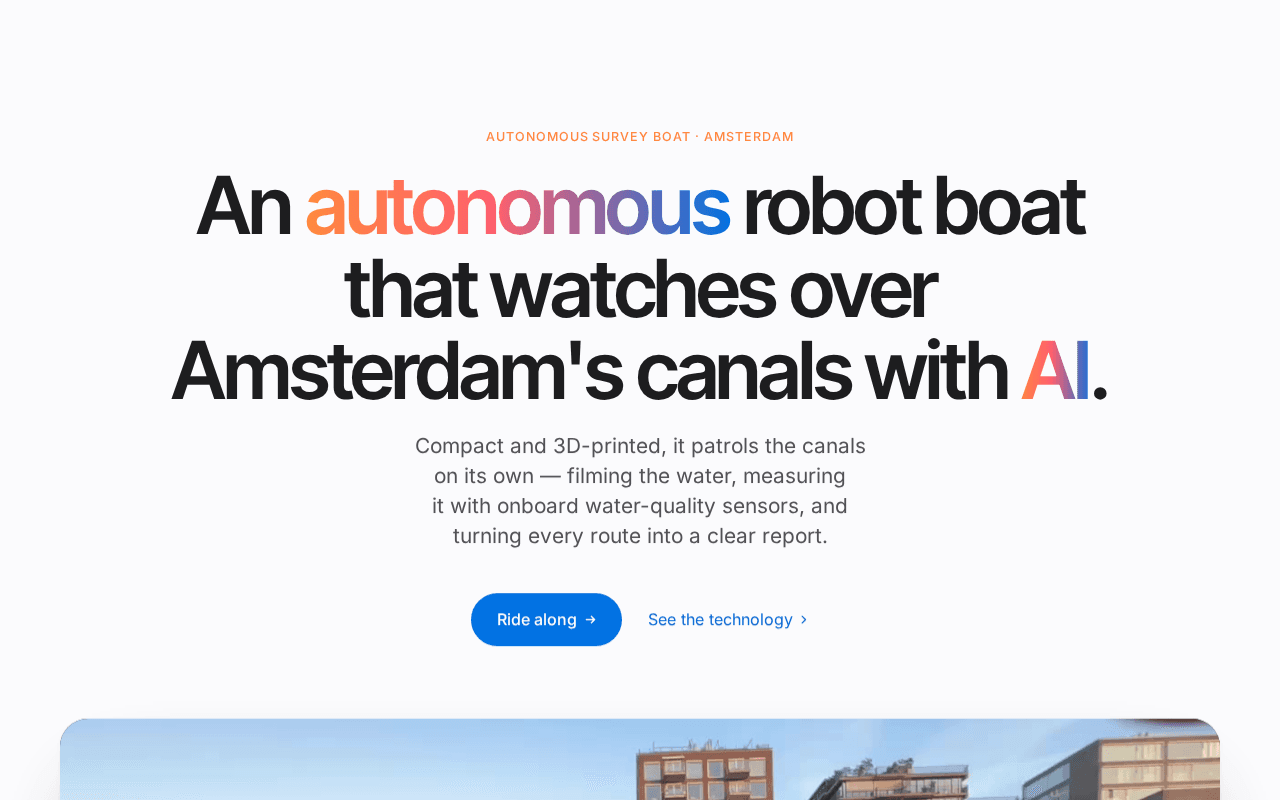 Screenshot of waterwatch.ai