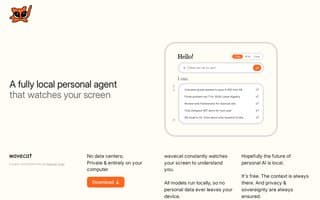 Screenshot of wavecat.ai