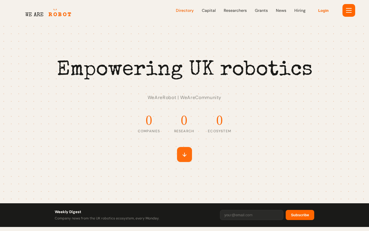 Screenshot of wearerobot.ai