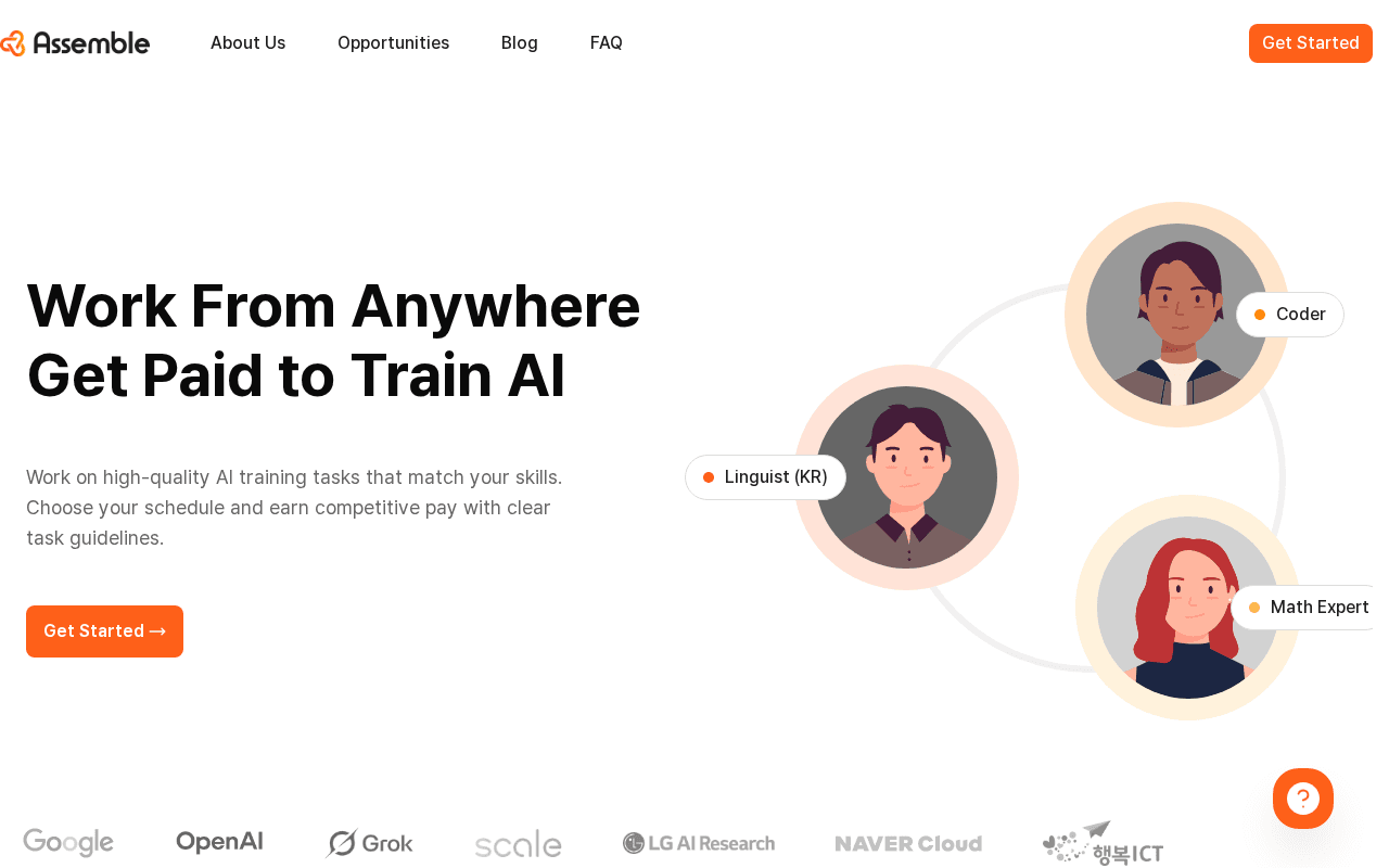 Screenshot of weassemble.ai