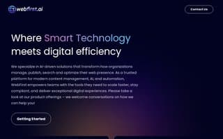 Screenshot of webfirst.ai
