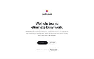 Screenshot of wellrun.ai
