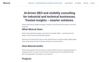 Screenshot of wescat.ai