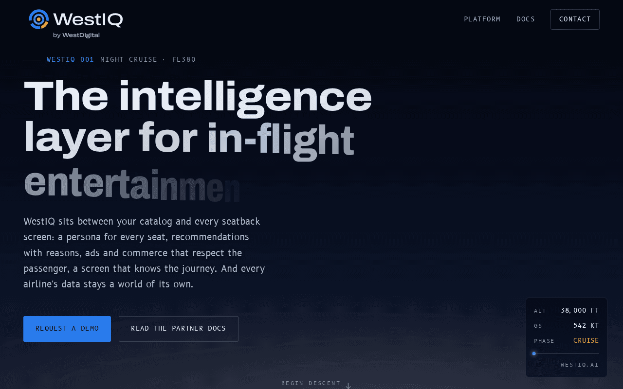 Screenshot of westiq.ai