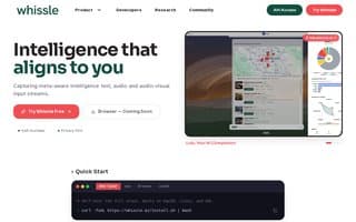 Screenshot of whissle.ai