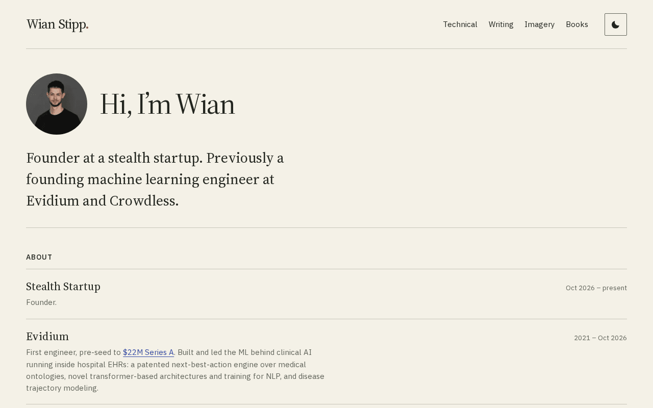 Screenshot of wian.ai