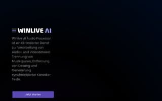 Screenshot of winlive.ai