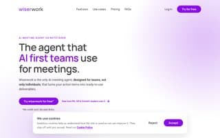 Screenshot of wiserwork.ai