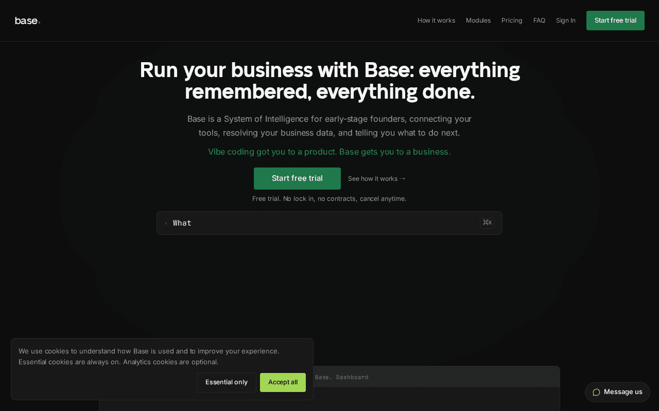 Screenshot of withbase.ai