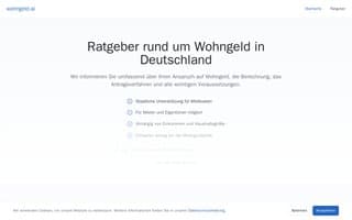 Screenshot of wohngeld.ai