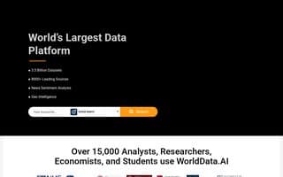 Screenshot of worlddata.ai
