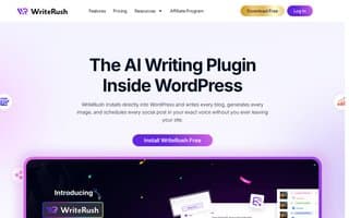 Screenshot of writerush.ai