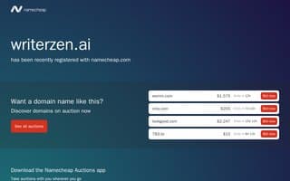 Screenshot of writerzen.ai