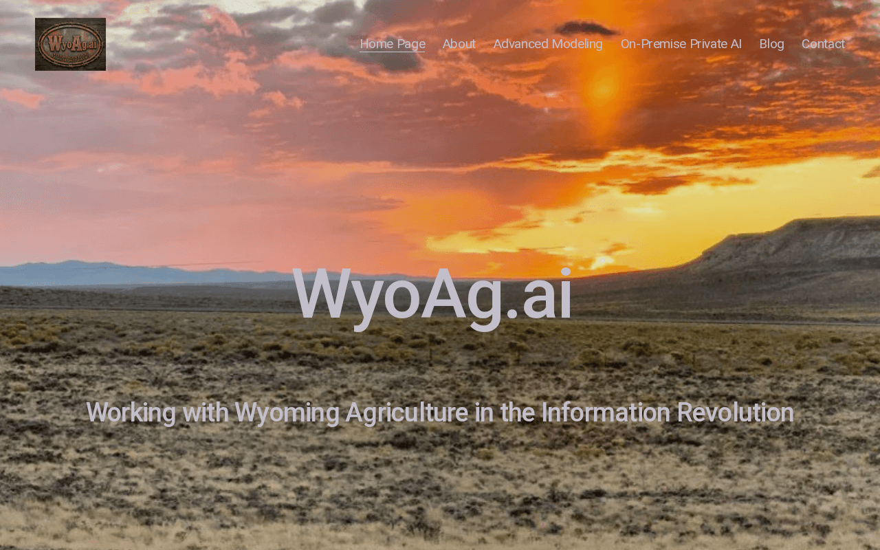 Screenshot of wyoag.ai