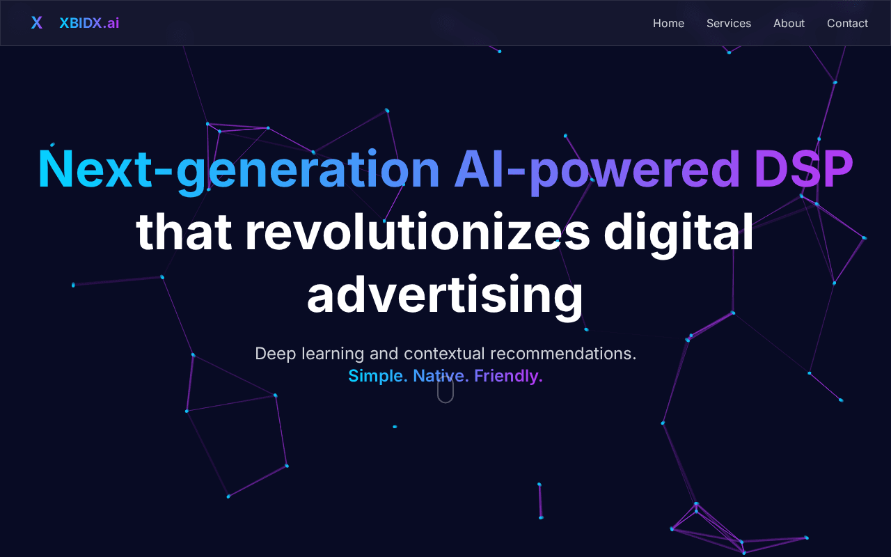 Screenshot of xbidx.ai