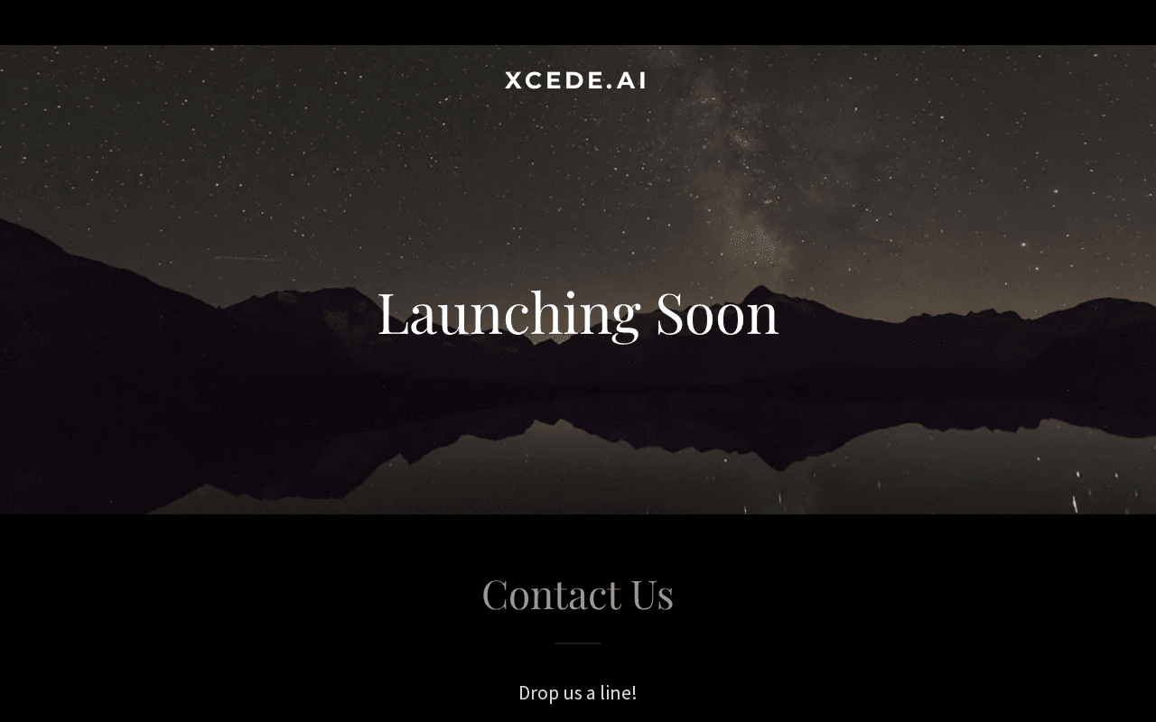 Screenshot of xcede.ai